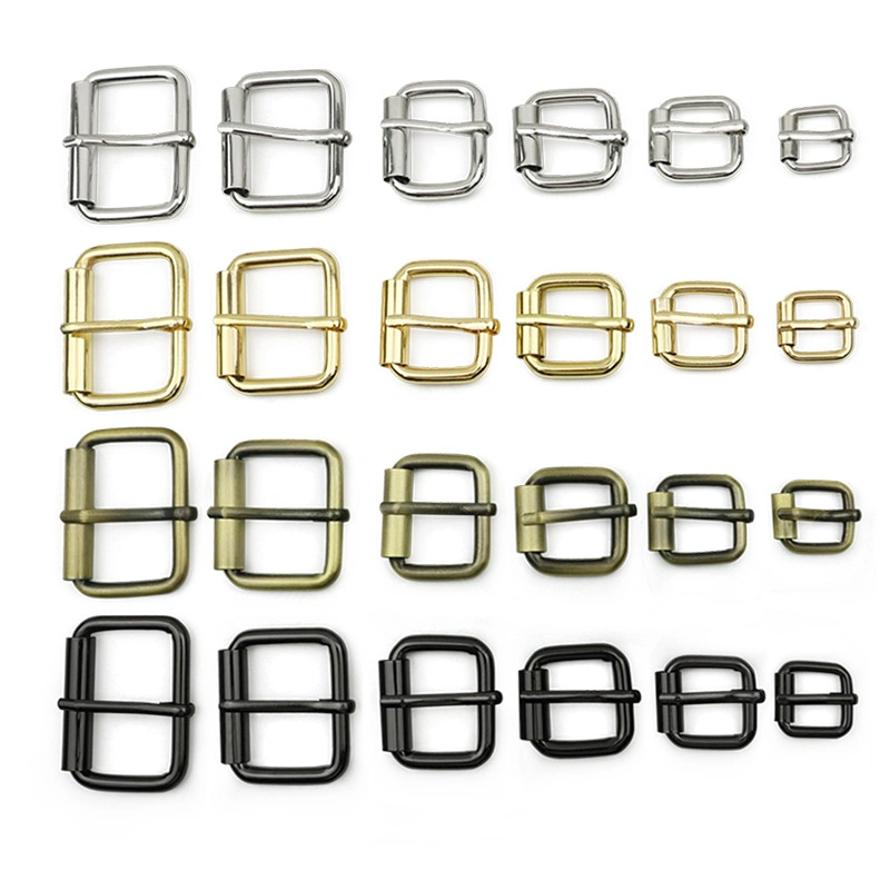 Silver Pin Buckles Square Leather Belt Buckles for Garment Accessories