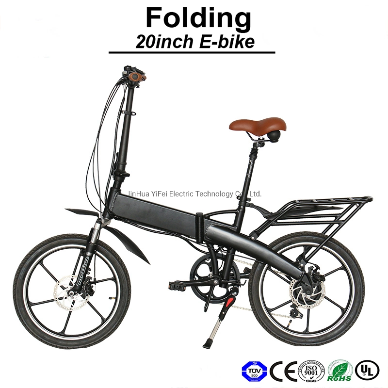 Ce 20" High Speed Urban Electric Folding Bicycle with Hidden Lithium Battery