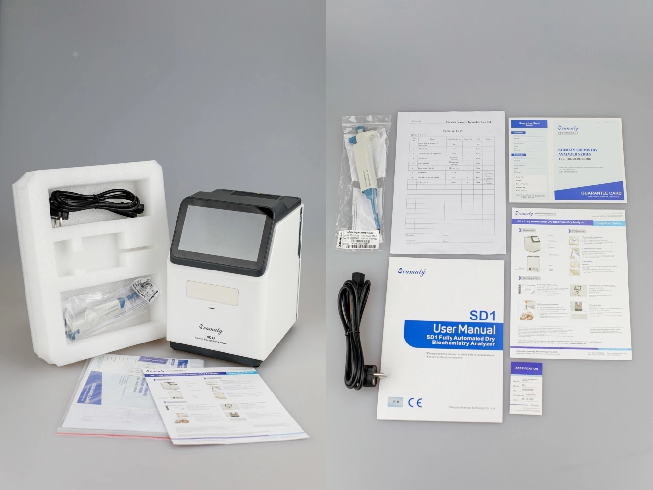 Analisador de Química automática a seco SD1