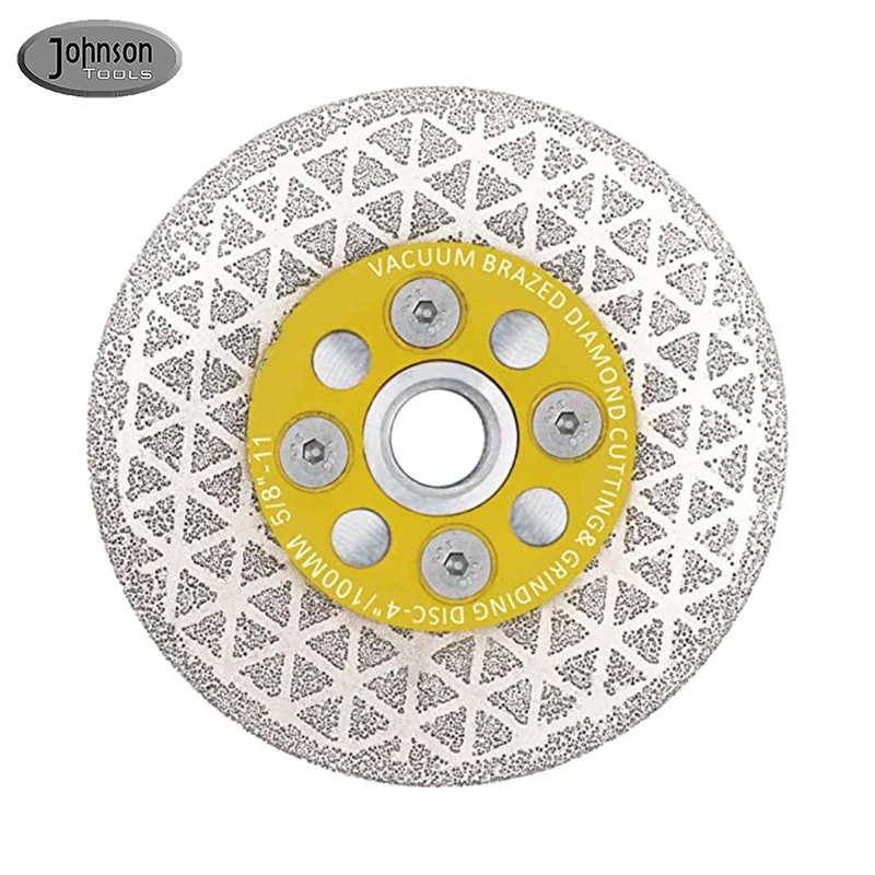 5" колесо M14 для шлифовки алмазного камня с одной боковой звездочкой и гальваническим покрытием Диск для резки с алмазным покрытием для плитки с гранитной мраморной плиткой