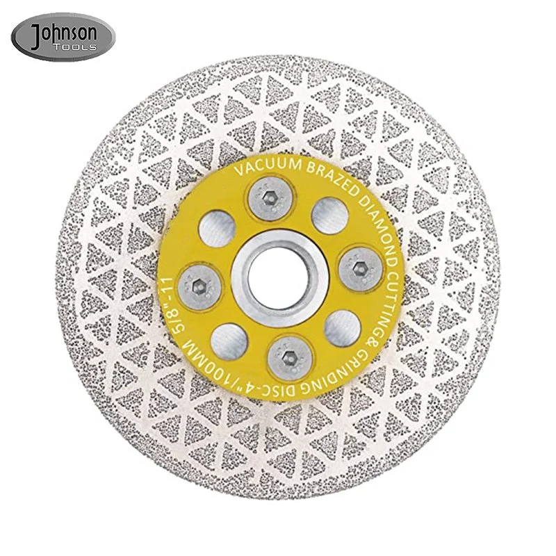 5" Single Side Star Electroplated Diamond Stone Grinding Wheel M14 Diamond Coated Cutting Disc Saw Blade for Granite Marble Tile