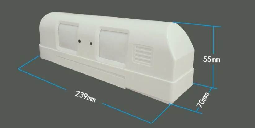 Detector de movimiento PIR de la cortina de límite con la detección de 24m: 12m*2 lados