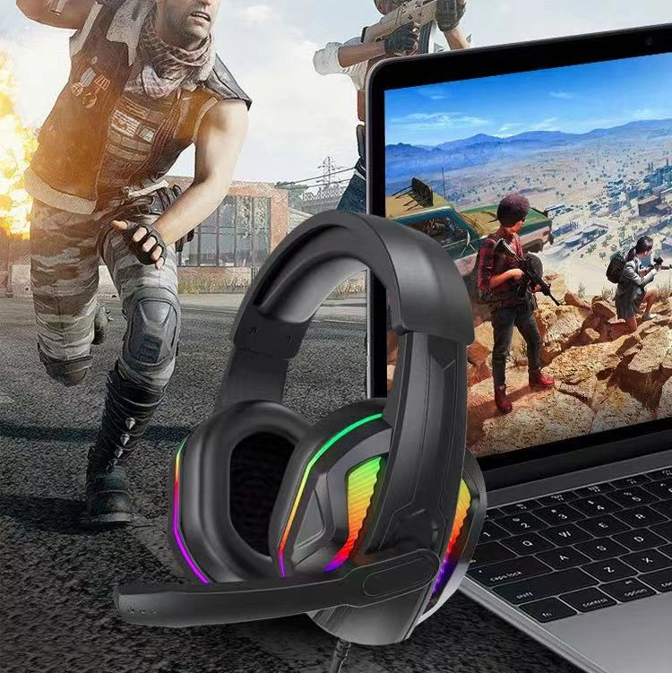 3.5mm Computer Gaming Headset Noise Cancelling Over Ear Gaming Headphones with Mic