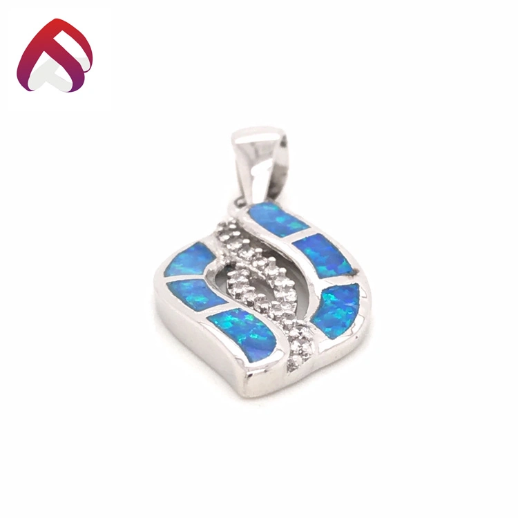 Kreative Geometrie Opal Zirkon Anhänger Frauen Charme Schmuck Geschenk