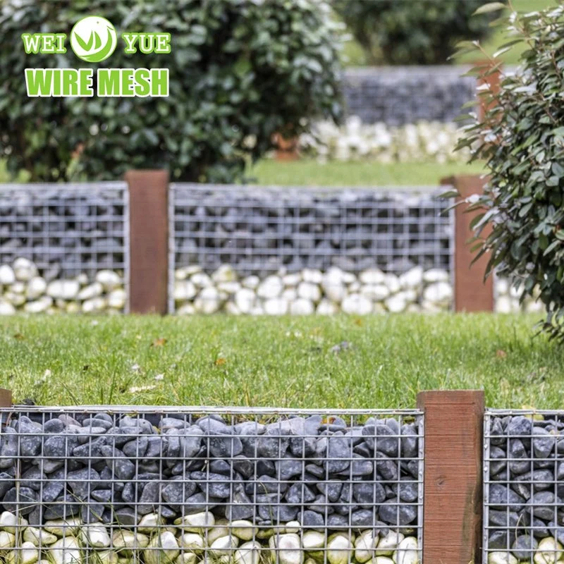 Maille soudé galvanisé à chaud de gabions Panier/boîte mur de soutènement de clôture de jardin