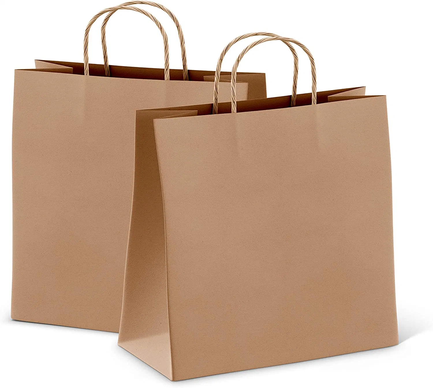 Brown Paper Shopping Bag. 10 X 5 X 13. Natural Brown. Reusable Brown Paper Bags with Handles. Wholesale/Supplier and Retail Goods. Carry and Carry Gifts.