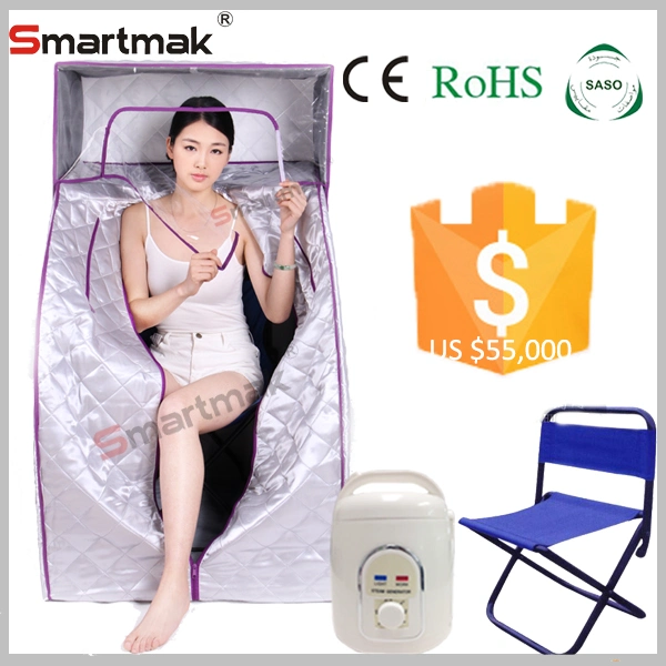 Smartmak BS-9004 Home Use Portable Sauna Mini Wet Steam Sauna for Sale with Cheapest Price