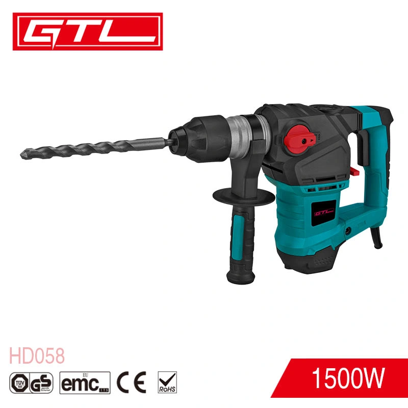 1500W Electric Rotary Hammer Drill for Drilling Concrete, Wood and Steel