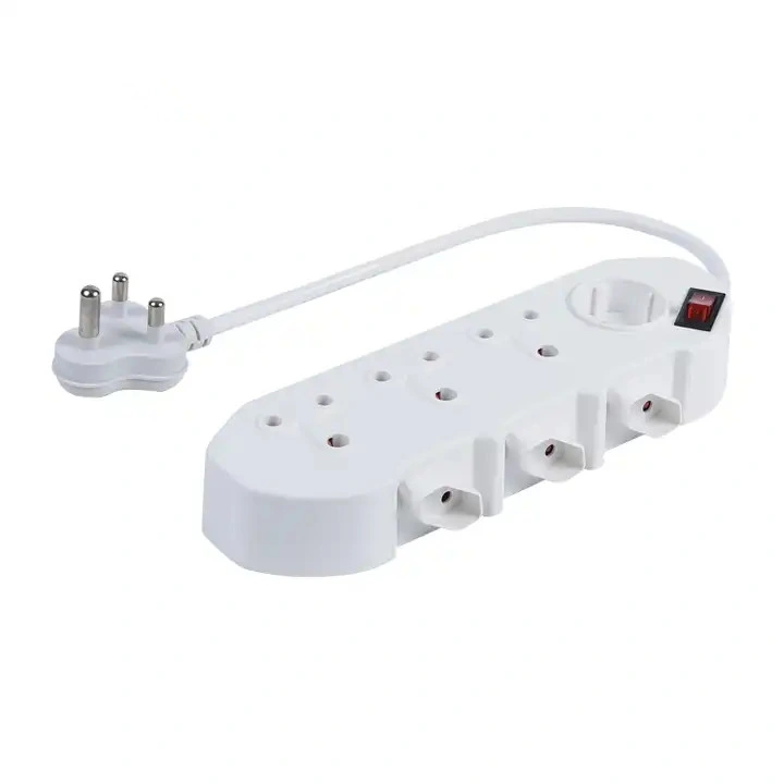 New South Africa 5 Way Extension Socket Power Strip 5 Outlets