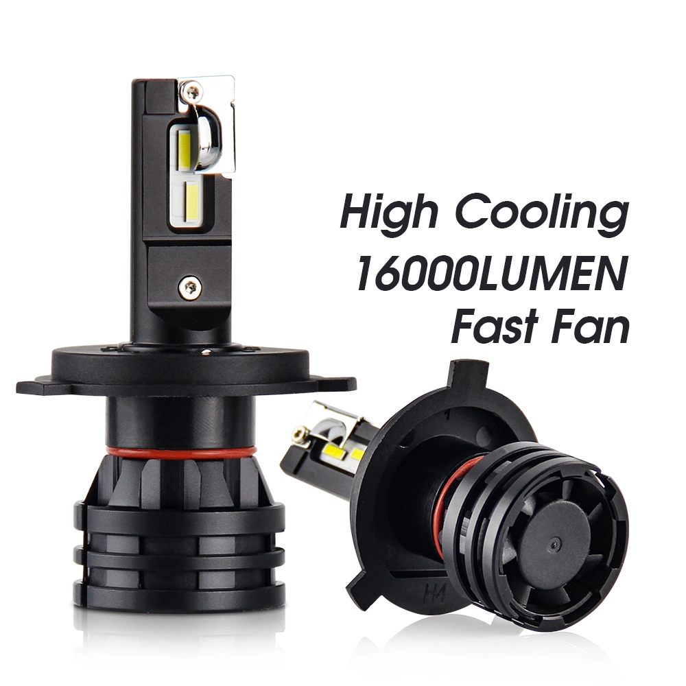 2019 Fan Cooling LED Car Headlight Bulbs H4 Hb3 H11 M2 CREE Chips 100W Lampadas Luces Mini Auto Lights H7 LED