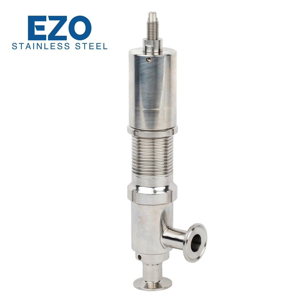 Stainless Steel Sanitary Grade DIN Clamped Steam Safety Valve for Dairy Industrial