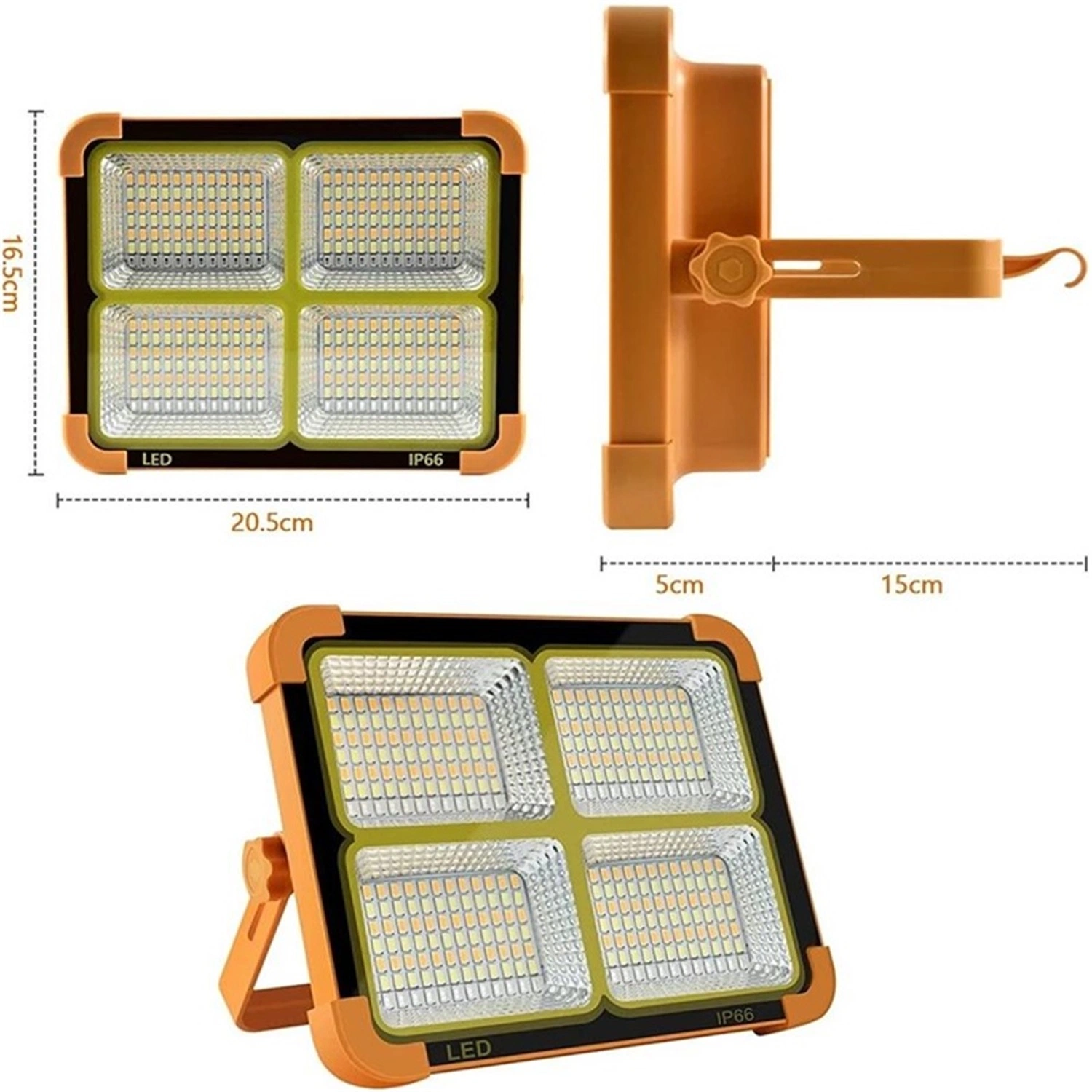 Solar lantern Flash Light Outdoor Handheld Solar Camping Light