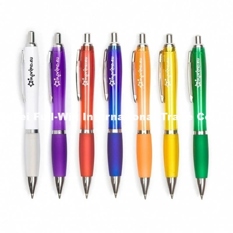 Multi Color 6color /10color Push Plastic Pen Roller Ball Pens for Promotion Office Supply Stationery