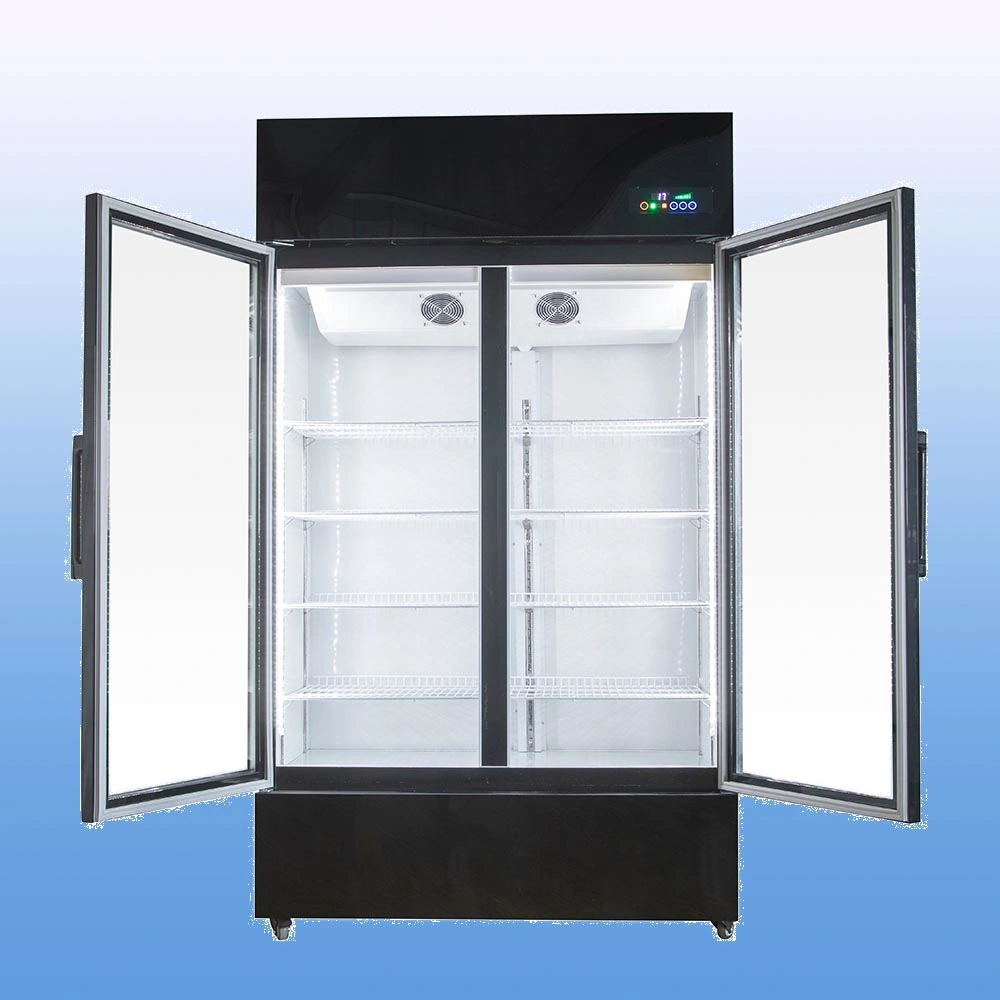 Bar Commercial Upright Drinks Display Fridges Pepsi Glass Door Beverage Freezer Showcase 600L Fan Cooling Chiller Display