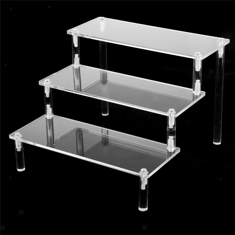 Clear Transparent Waterproof PMMA Cubical Makeup Cosmetic Acrylic Storage Shelf Gift Display Stand Cabinet Showcase Box