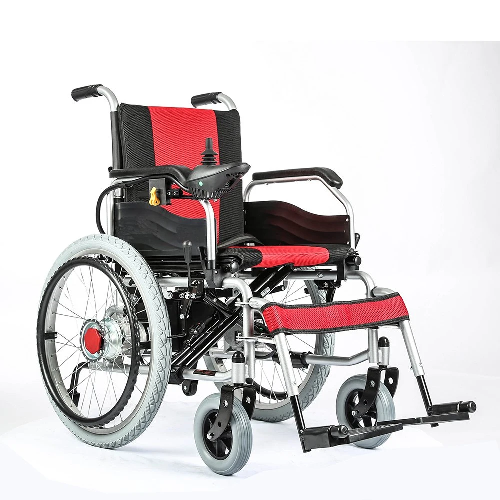 Factory Supply Loading Capacity 100 Kg Lithium Battery Electric Power Wheelchair Lightweight