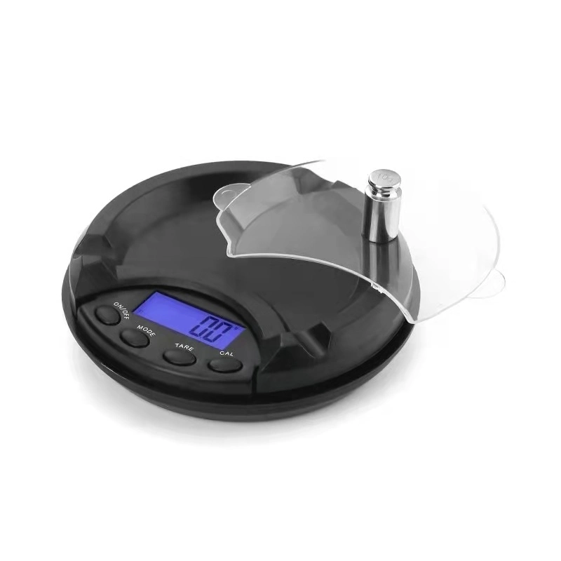 Ashtray Shaped Pocket Scale jewelry Scale with Protective Cover 500g