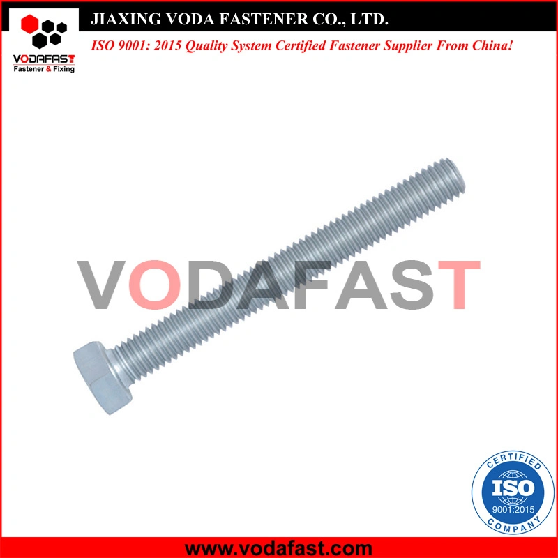 Vodafast ISO 4017 DIN 933 Hex Bolt Class 5.8 Yellow Zinc Plated