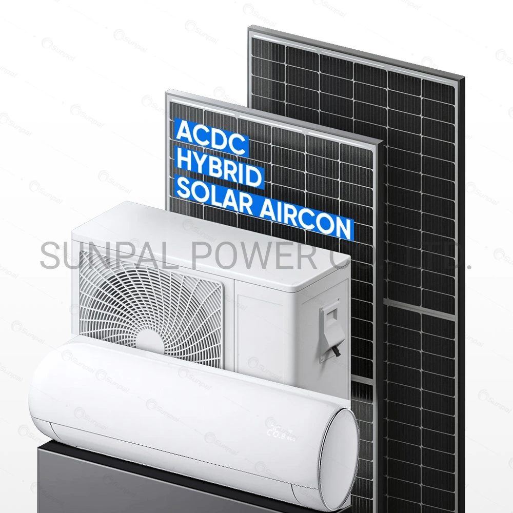 China Dc 48v 100% Solar Ducted Room Cooler Air Conditioner Manufacturer Dc Inverter Kit 24hours With Solar Panel Ac220 Dc48v Home