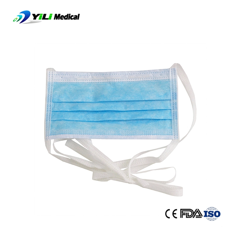 CE Disposable 3ply Elastic Ear Loop & Tie on Surgical Face Mask Medical Supplies