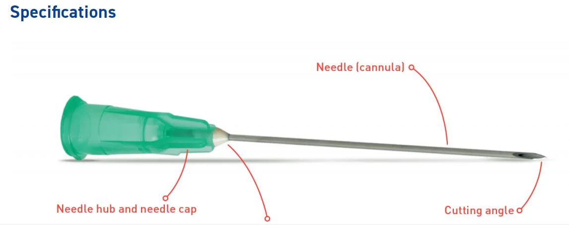 Aguja hipodérmica desechable/aguja hipodérmica para jeringa desechable