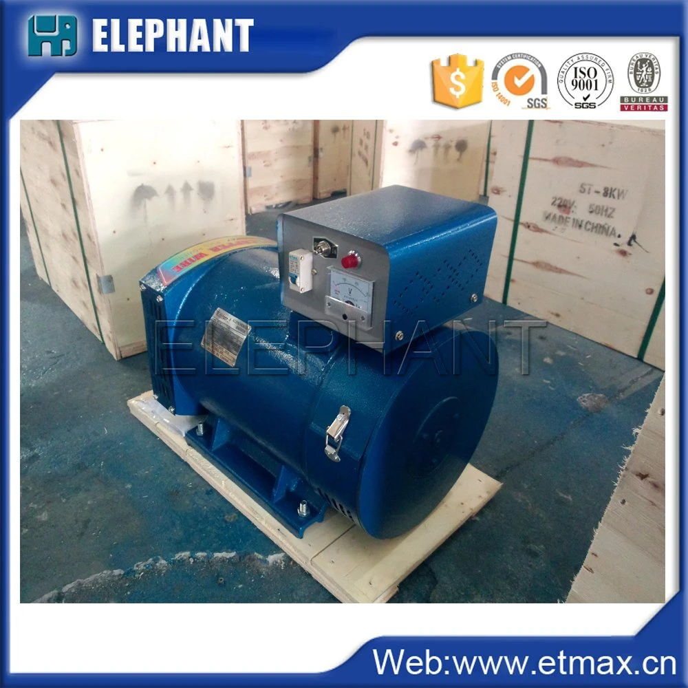 St 2kw 3kw 5kw 8kw Low Rpm Brush Alternator 100% Output Power Generator