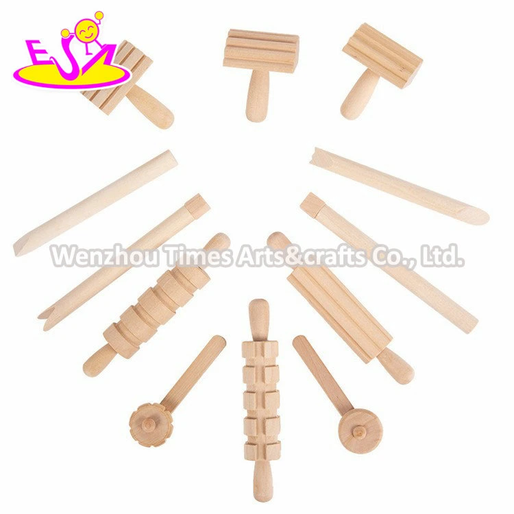 Kids Arts Crafts Rolling Pins Wooden Clay Stamp for Sale W10d630