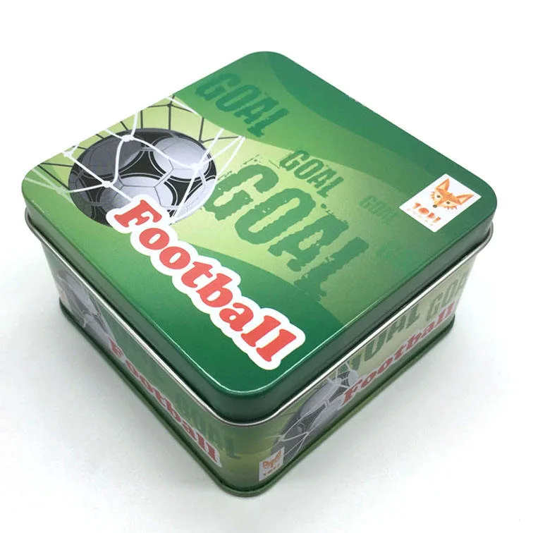 Jogo de cartão de impressão personalizado, embalado por Tin Box e. Caixa de cartão
