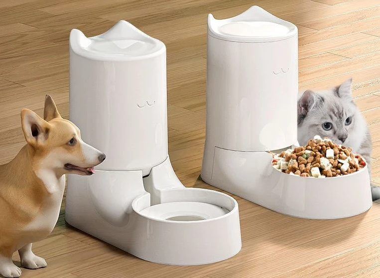 Pet Automatic Feeder Feeding Basin Multi-Functional Cat and Dog Combination Feeding Pet Supplies