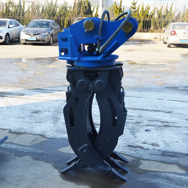 Catch Trees Excavator Small Excavator Log Hydraulic Grab Mechanical Claw Bucket Log Grapple