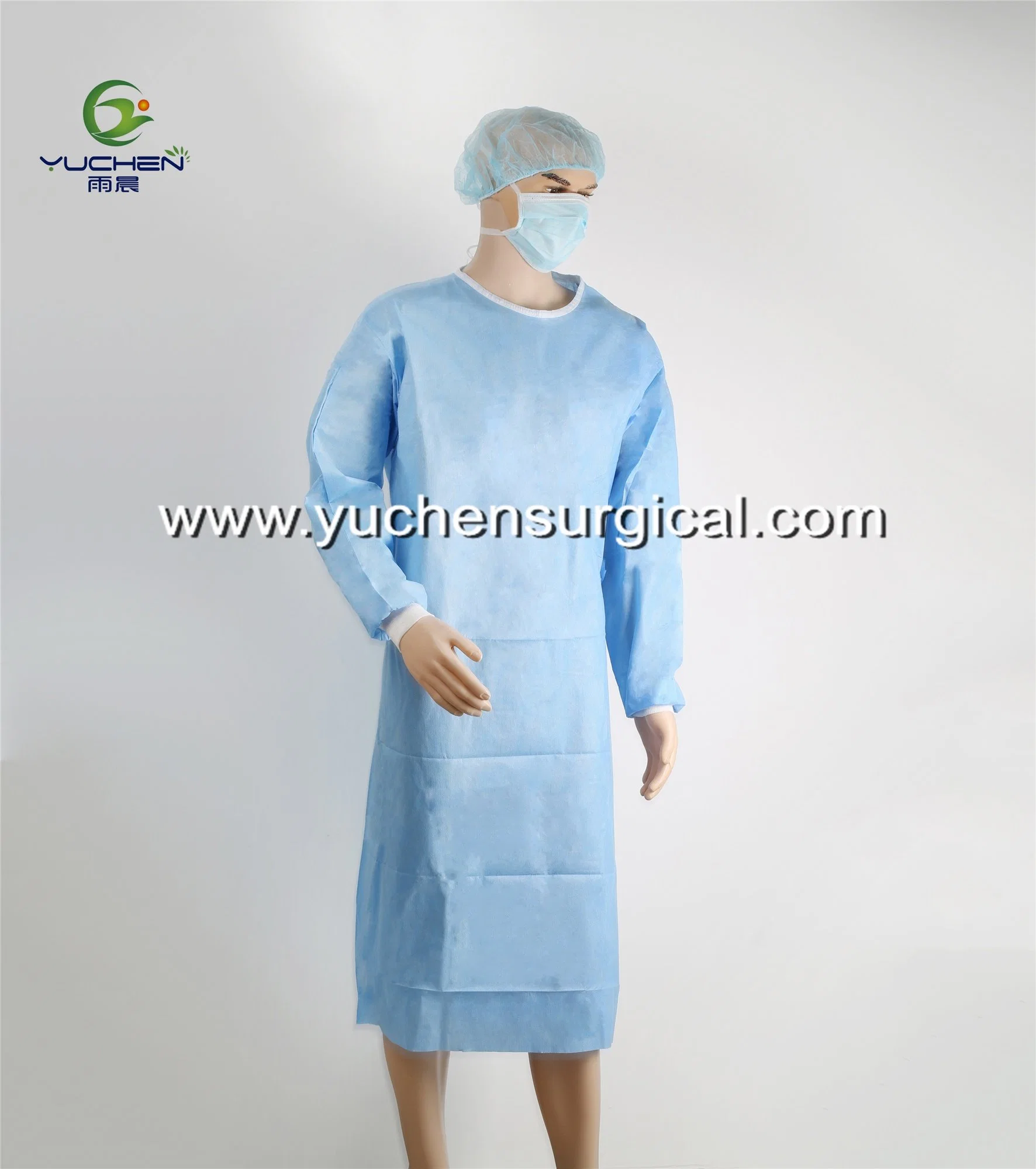 SMS Knitted Cuff Standard Surgical Gown Disposable Surgical Gowns Surgeon Clothes
