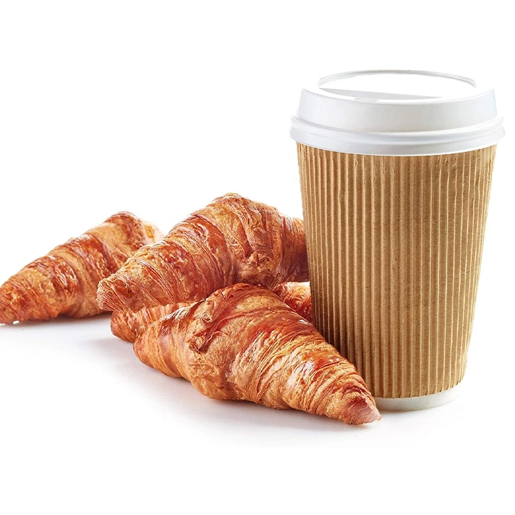 Commerce de gros de l'impression de plusieurs tailles et couleurs gobelets en papier jetables à paroi simple café chaud personnalisé avec manches de la coupe du papier et le couvercle fabriqué en Chine