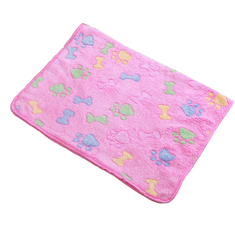 Pet Blanket Four Seasons Warm Coral Fleece Pet Blanket Cat Litter Pad