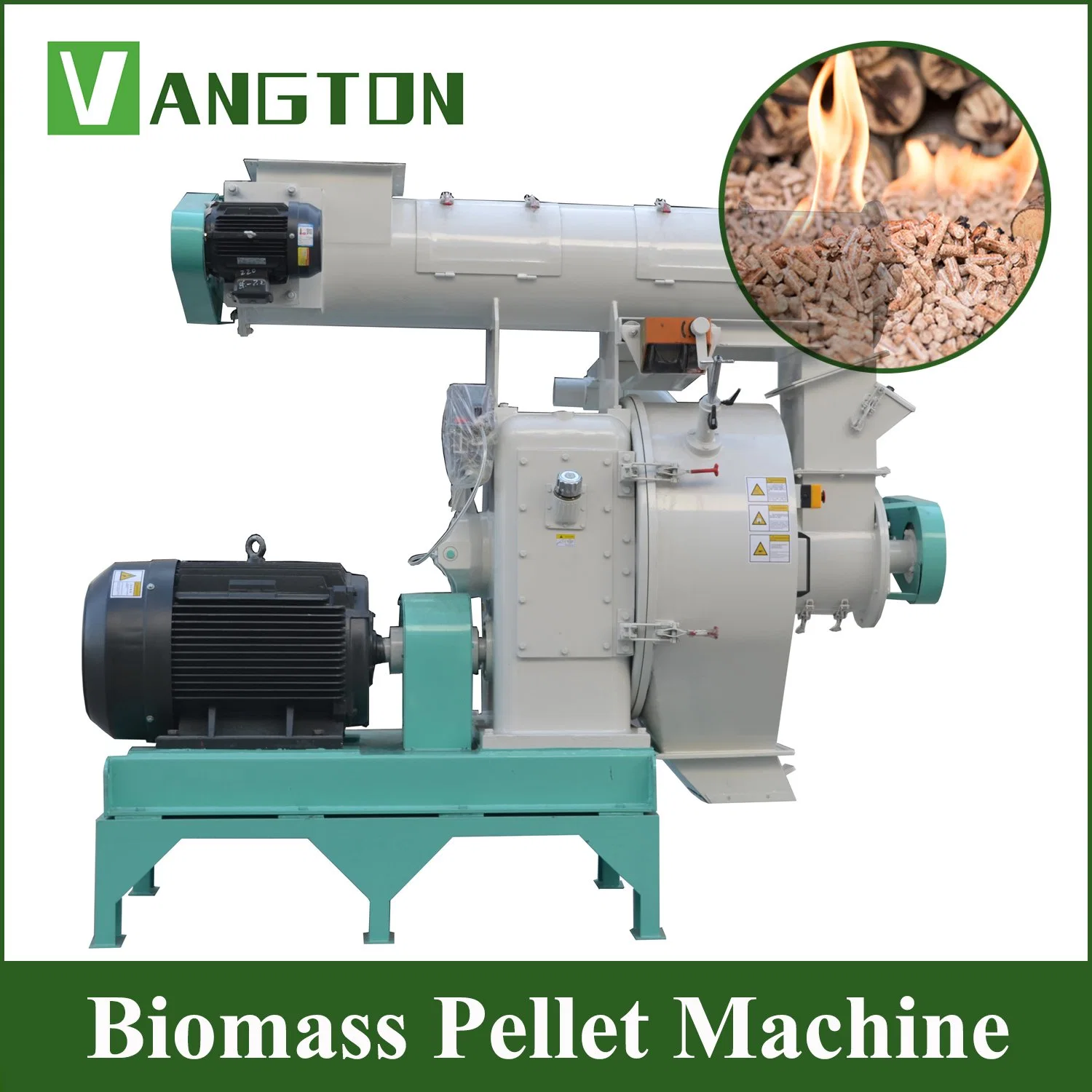 CE Certification Bioenergy Sawdust Waste Biomass Wood Pelletizing Machine 8mm 1.5ton 90kw