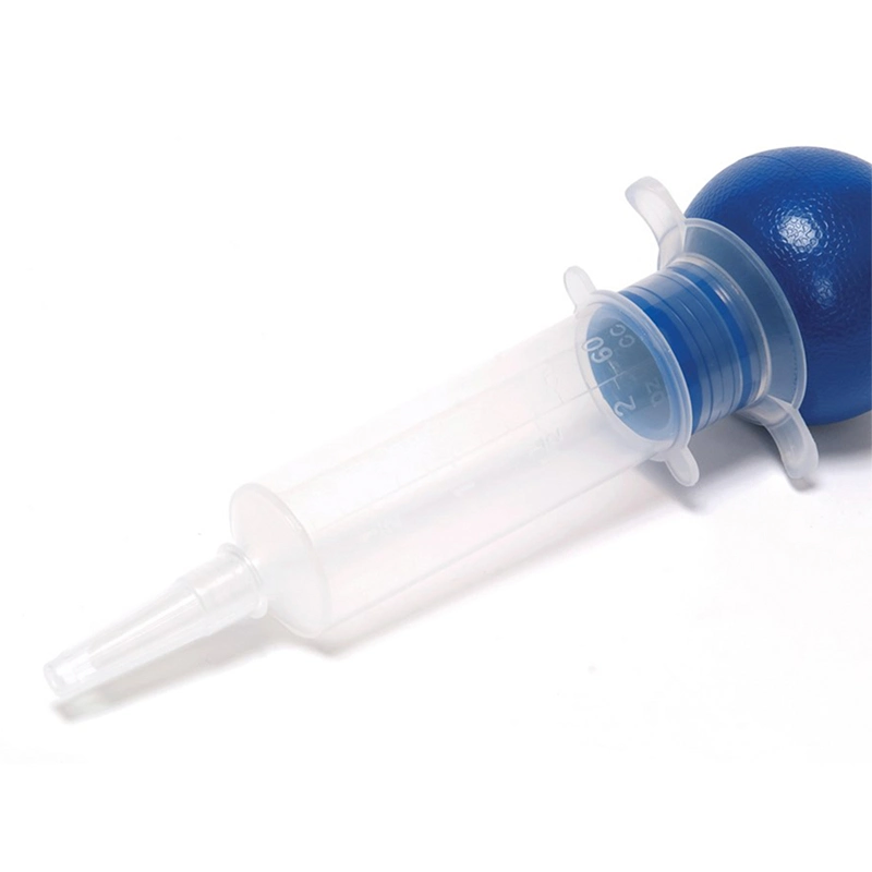 Disposable Bulb Pusher Medical Syringe for Irrigation and Feeding