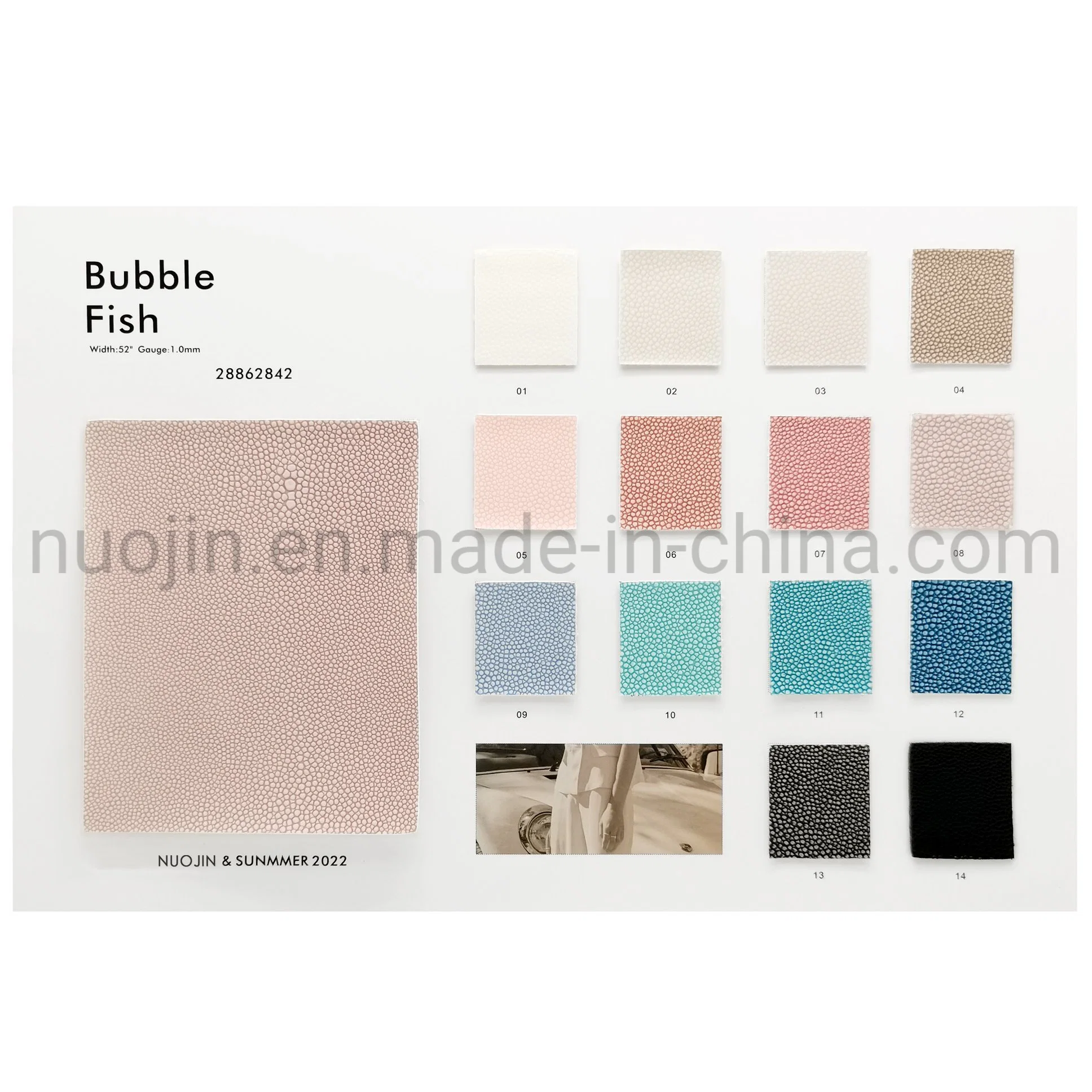 نموذج مخصص لتدرج السمك اللامع Sparkle Fabric Fifaux Latherette لفائف كاملة الحجم من جلد السمك chunky فقاعة