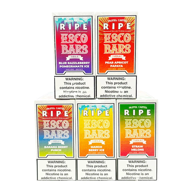 Wholesale/Supplier Esco Bars Mega 5000 Disposable/Chargeable Vapes Esco Bars 5000 Puffs Electronic Cigarette