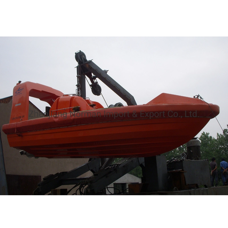 China Hot Sale Marine Rescue Boat para rescate, 6,18m Fiberglass LifeBoat