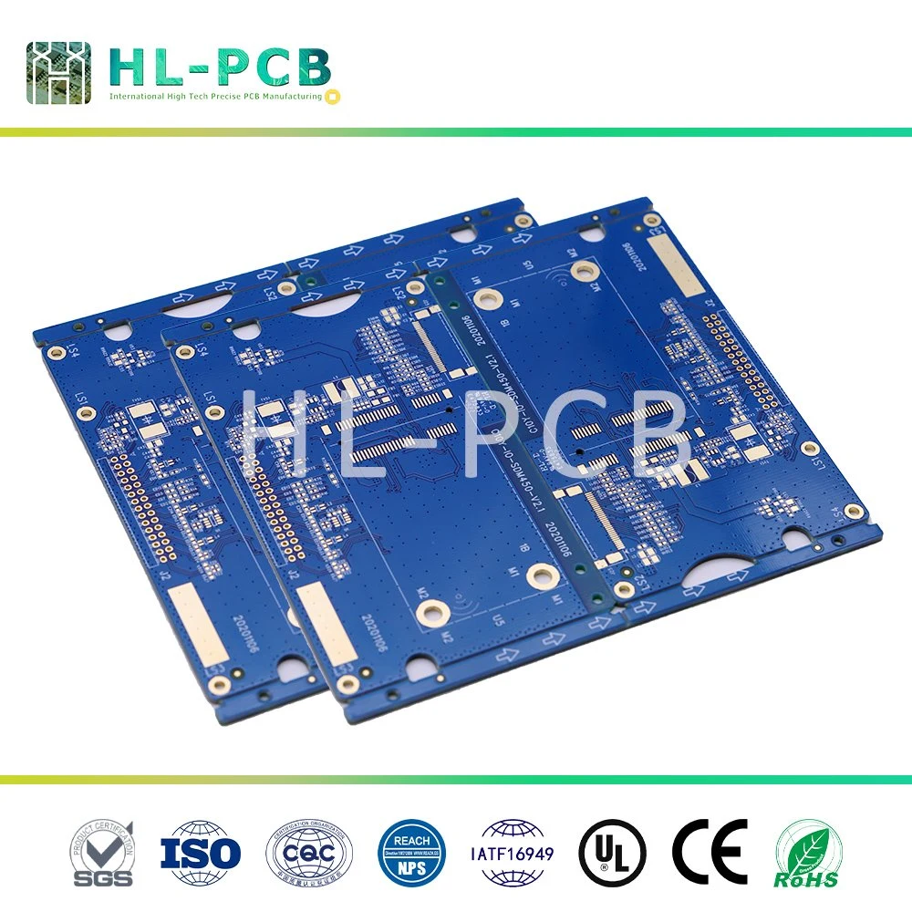 Os painéis fotovoltaicos placas de circuito Solar Blue vendidos Mask 6 Camadas placa PCB para Soluções de Energia Renovável