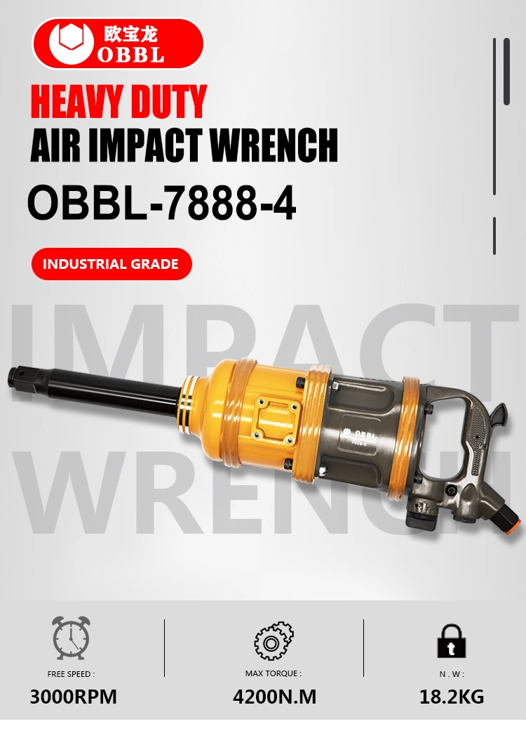 Obbl Adjustable Power 1 Inch Square Head Pneumatic Twin Hammer