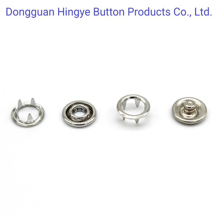 Metal Brass Prong Snap Button for Clothing Garment Apparel Metal Button for Bag Accessories
