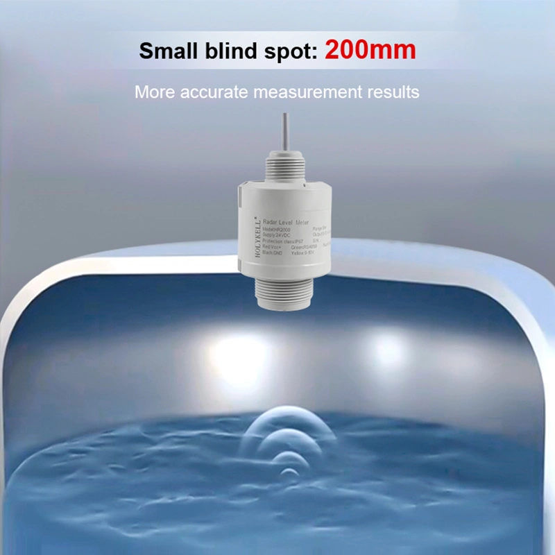 4-20mA RS485 Modbus Mesures de niveau continu 80GHz Capteur de niveau radar Transmetteur pour la mesure du niveau de liquide.