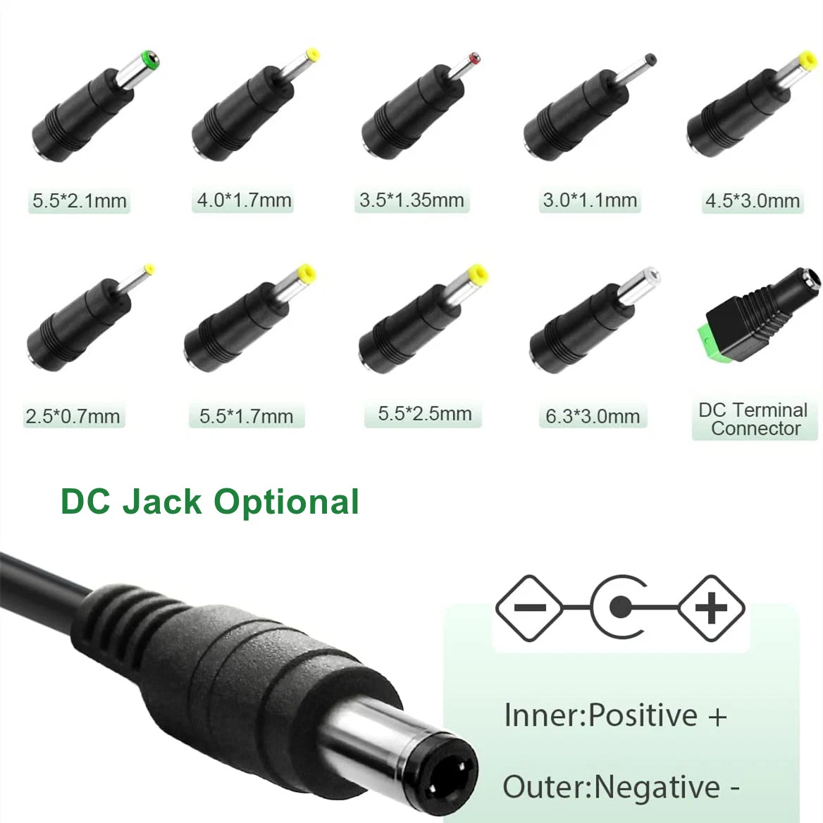 UL CE FCC RoHS SAA C-tick 5V 6V 9V 10V 12V 15V 19V 24V 36V 500mA 0.5A 1A 1.5A 2A 3A 4A 5A Wall Charger/LED LCD CCTV Switching Power Supply/AC DC Power Adapter