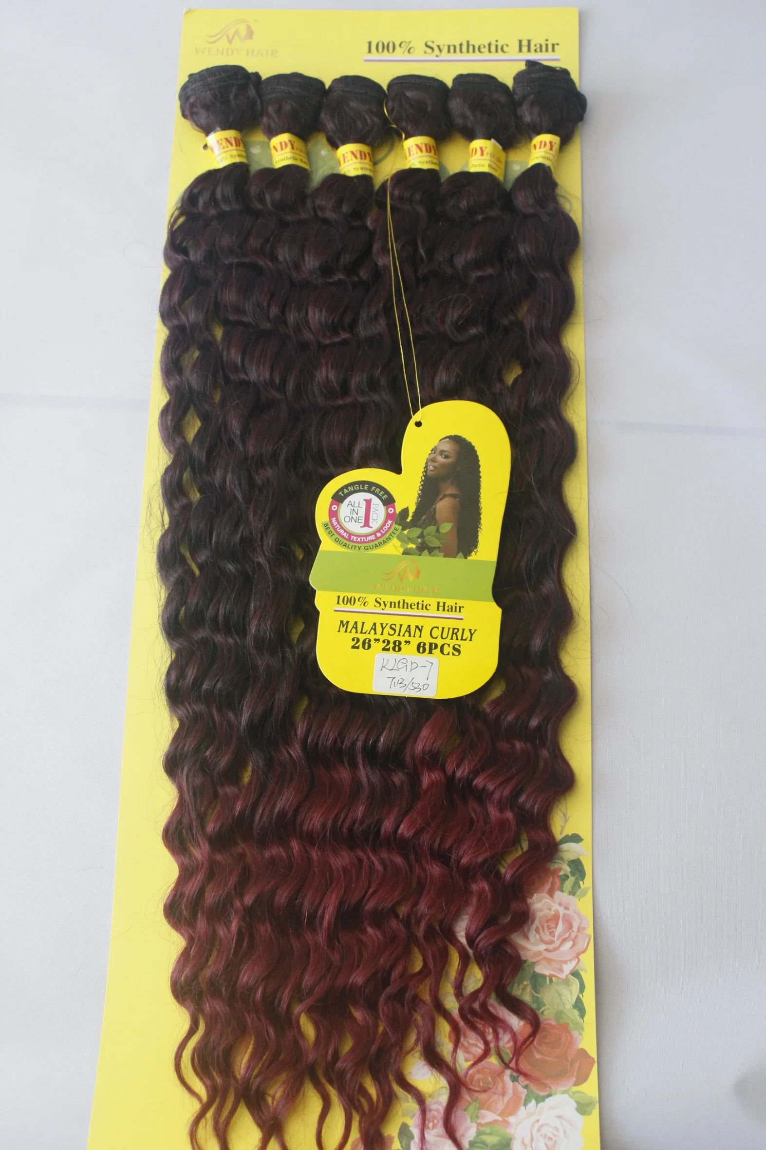 Factory Packing Synthetic Hair Blend Bundles Cheap Synthetic Hair