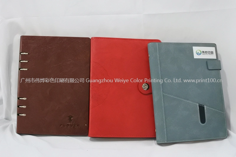 Custom Logo Embossed Personalized PU Leather Promotion Gift Notebook