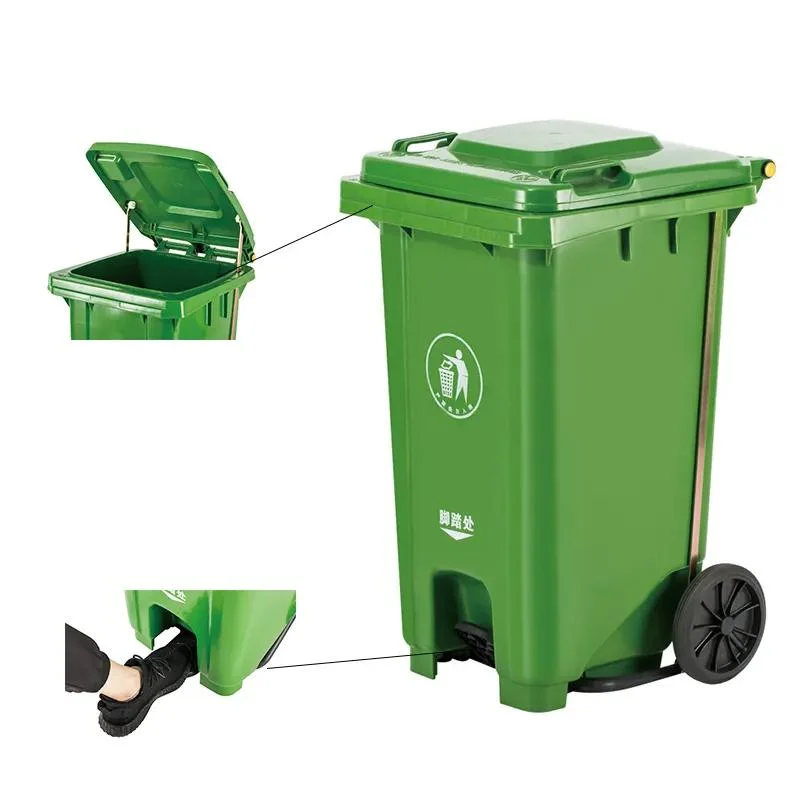 120L Outdoor Medical Hospital HDPE Dustbin Waste/Trash Plastic Garbage Bin