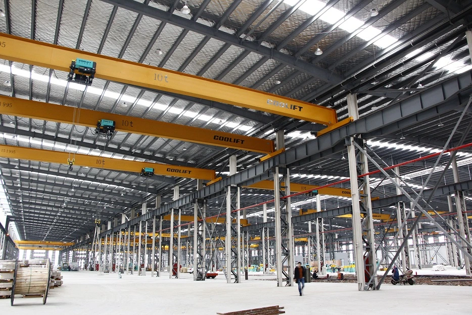 European Style Single Girder Wire Rope Electric Hoist Traveling Overhead Crane