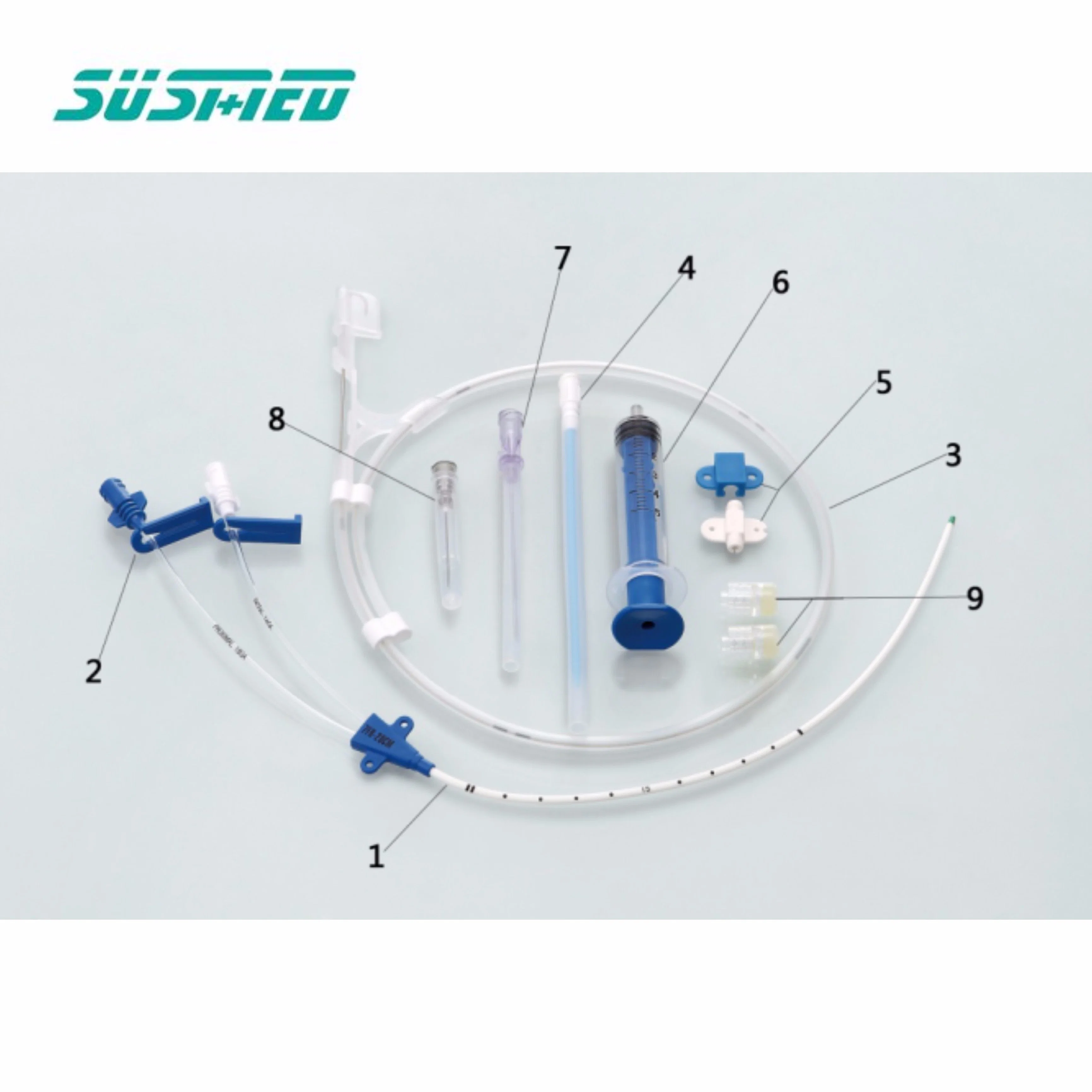 CE ISO Medical Disposable Anti-Effection Central Venous Catheter CVC Kit