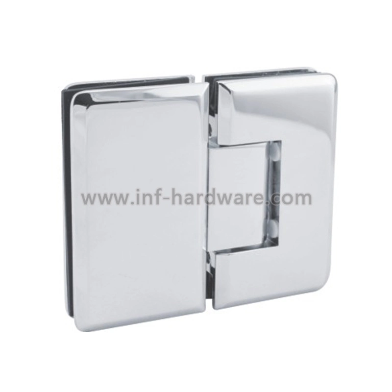 Factory Wholesale Cheap Glass Door Hardware 180 Degree Glass to Glass Shower Hinge Bathroom Accessories