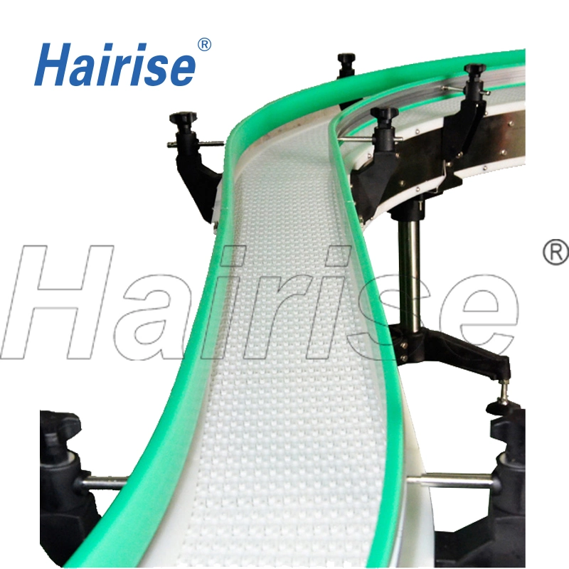 Hairise Turning Food Grade Modular Belt Conveyor System with ISO& CE &FDA Certificate